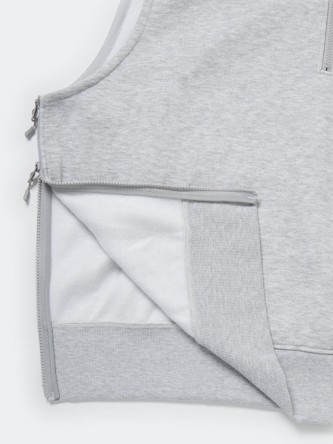 W's TECH SWEAT ZIP VEST PULLOVER