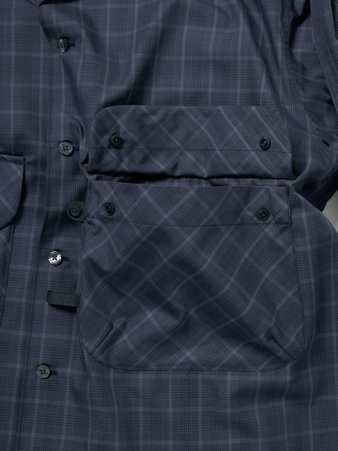 TECH SPORTS OPEN COLLAR SHIRT L/S NOVA CHECK