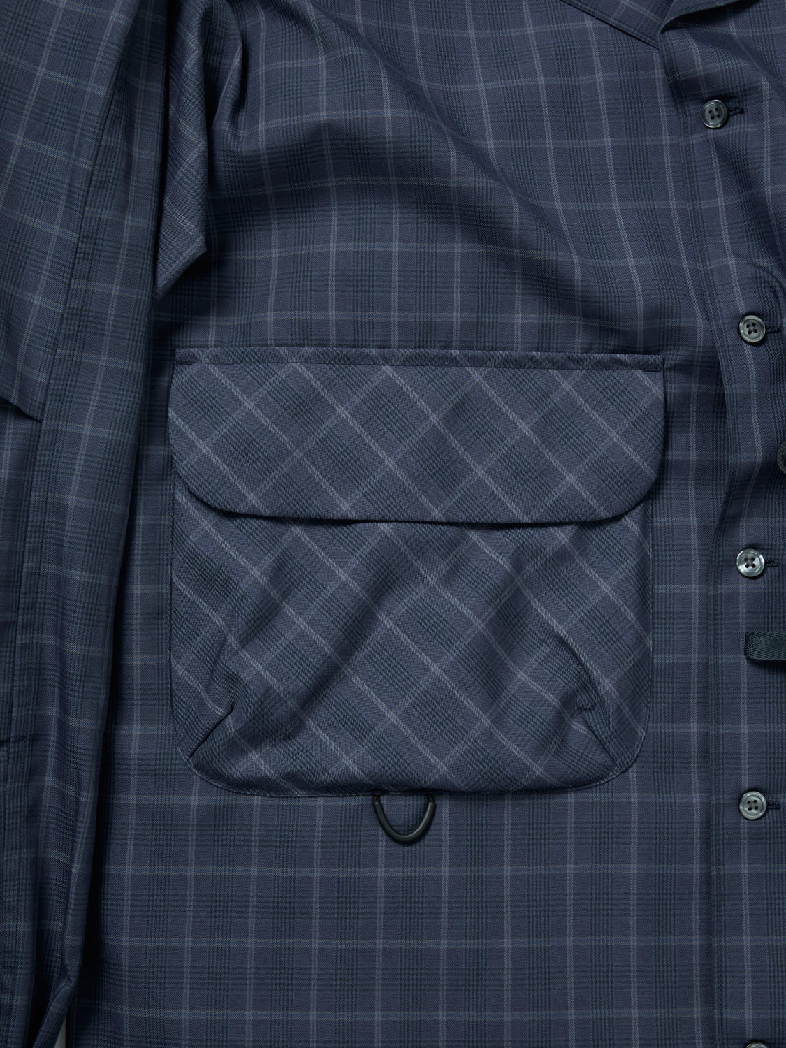 TECH SPORTS OPEN COLLAR SHIRT L/S NOVA CHECK