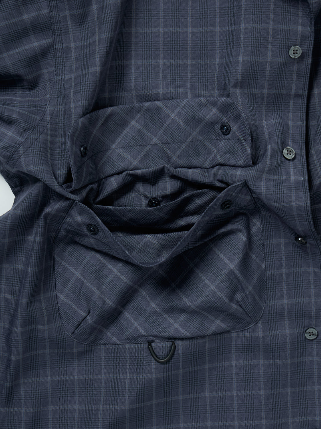 TECH SPORTS OPEN COLLAR SHIRT L/S NOVA CHECK