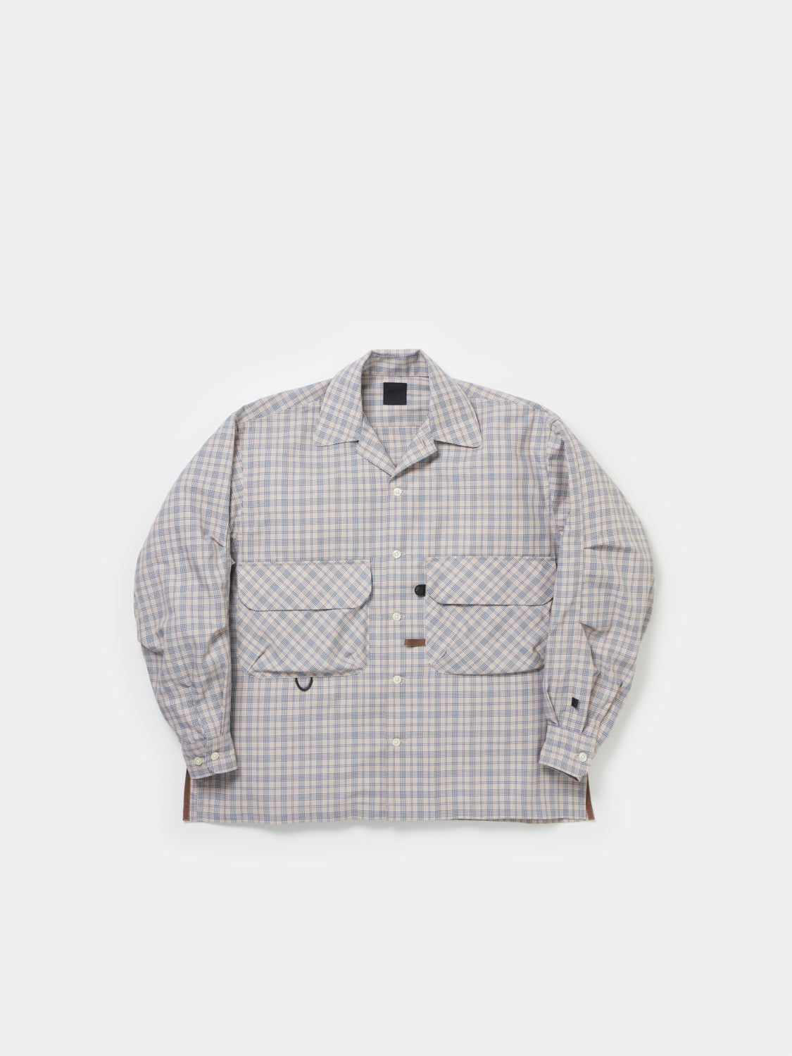 TECH SPORTS OPEN COLLAR SHIRT L/S NOVA CHECK