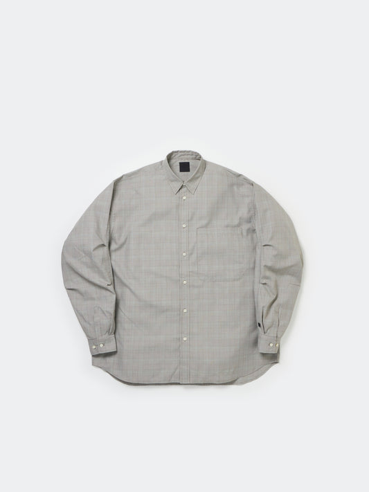 TECH REGULAR COLLAR SHIRT L/S GLEN CHECK