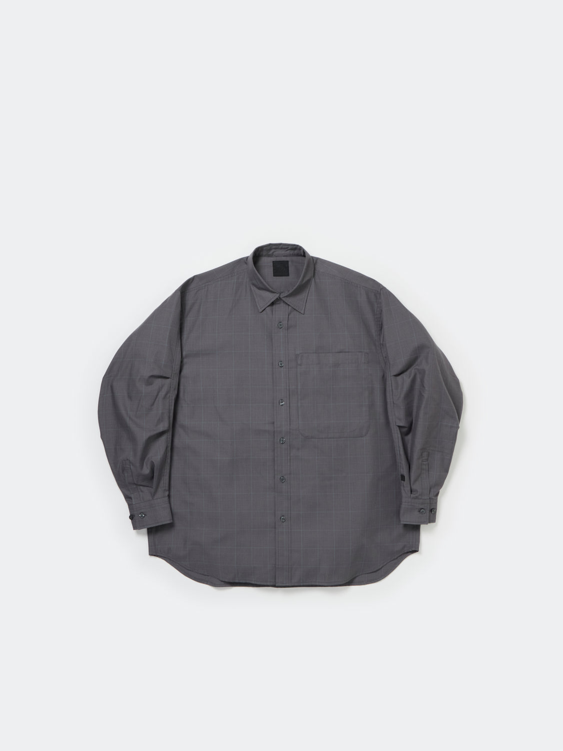W's TECH REGULAR COLLAR SHIRT L/S GLEN CHECK