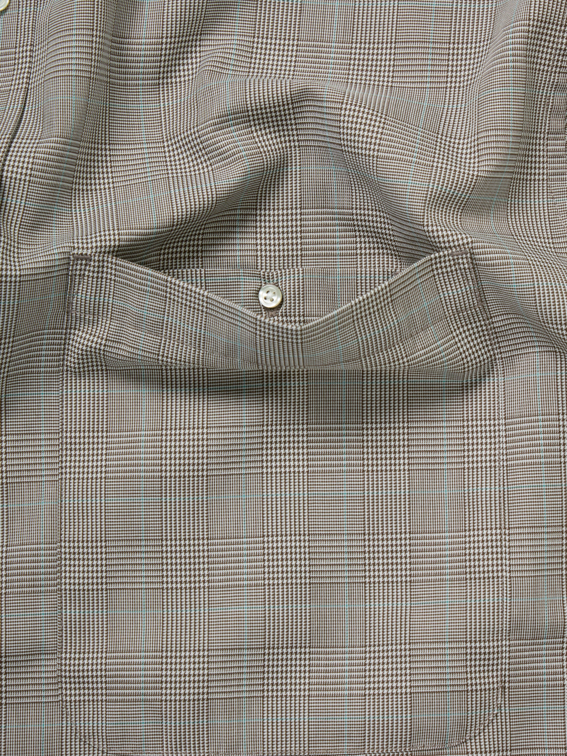 W's TECH REGULAR COLLAR SHIRT L/S GLEN CHECK