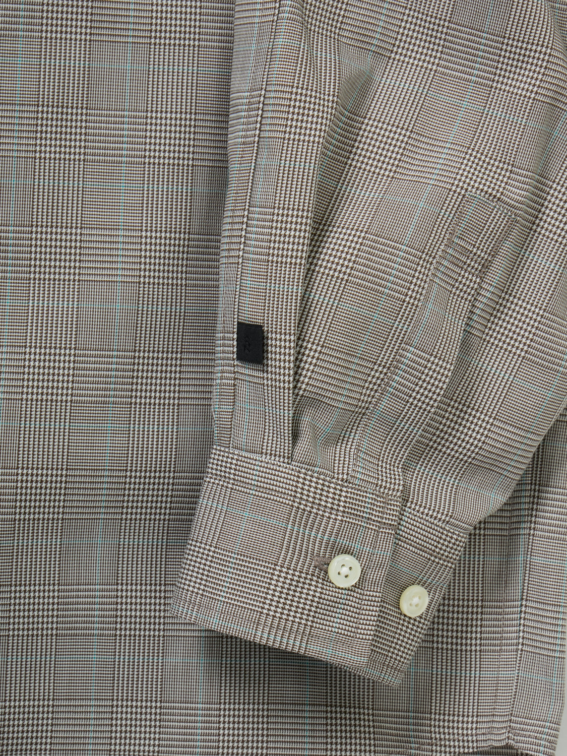 W's TECH REGULAR COLLAR SHIRT L/S GLEN CHECK