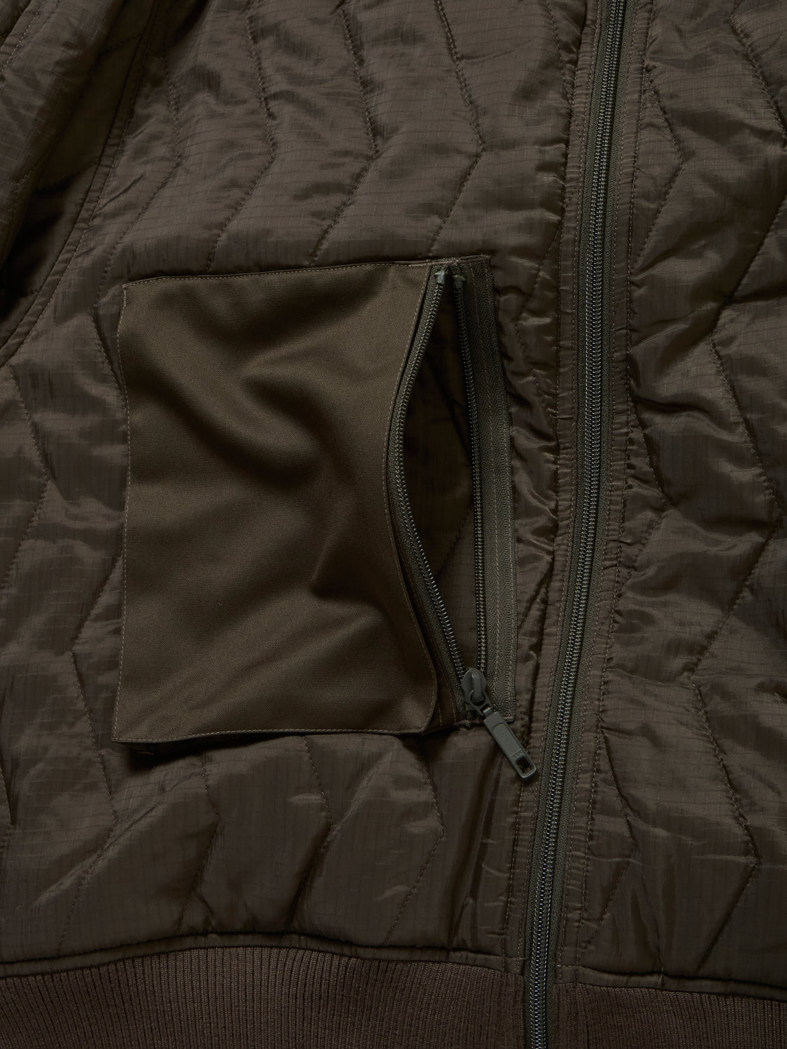 W's TECH ARMY QULTING HIGH NECK JACKET