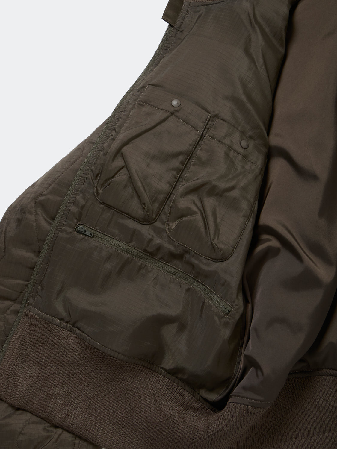 W's TECH ARMY QULTING HIGH NECK JACKET