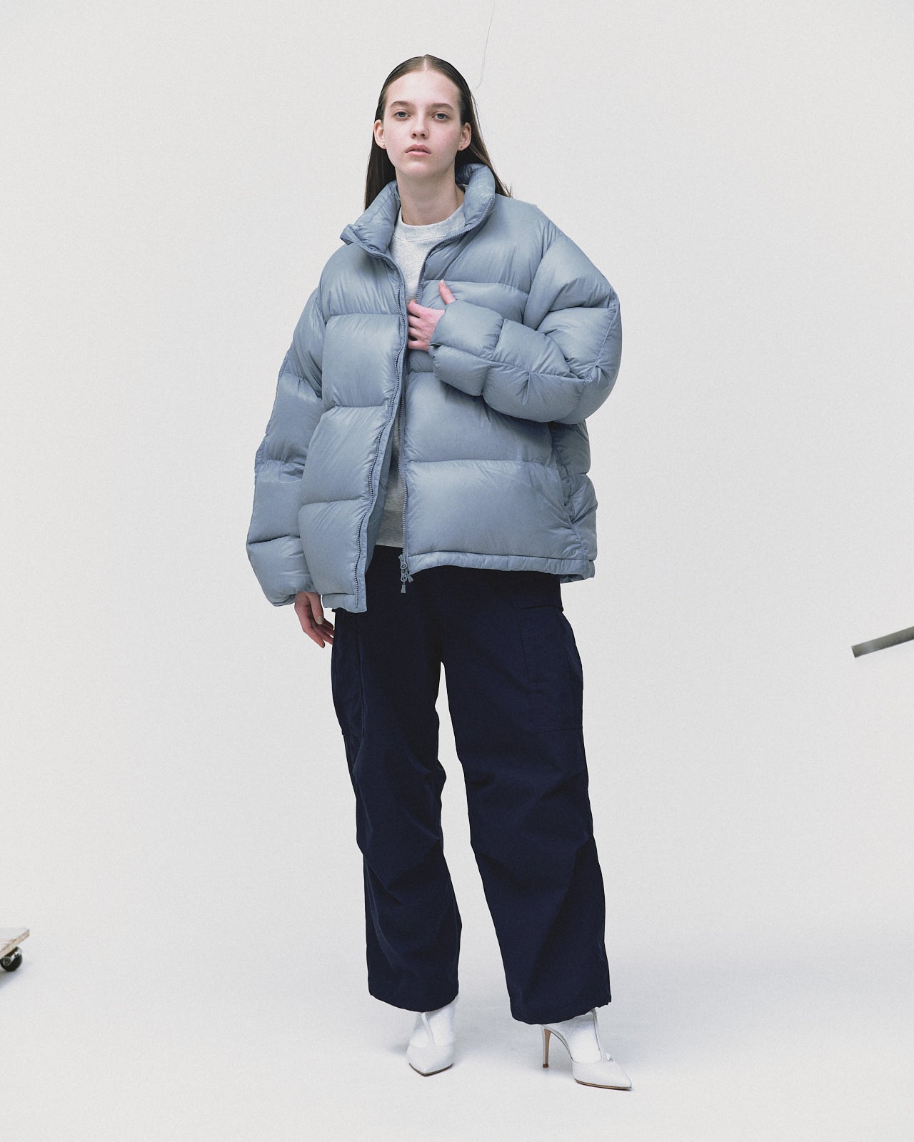 model：H176, B77, W57, H87, FREEサイズ着用