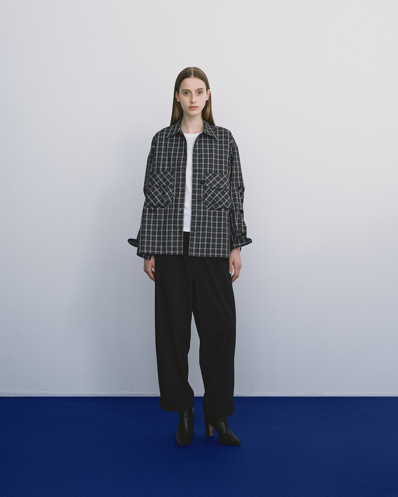 W's TECH SPORTS OPEN COLLAR SHIRT L/S GREN PLAID – DAIWA PIER39