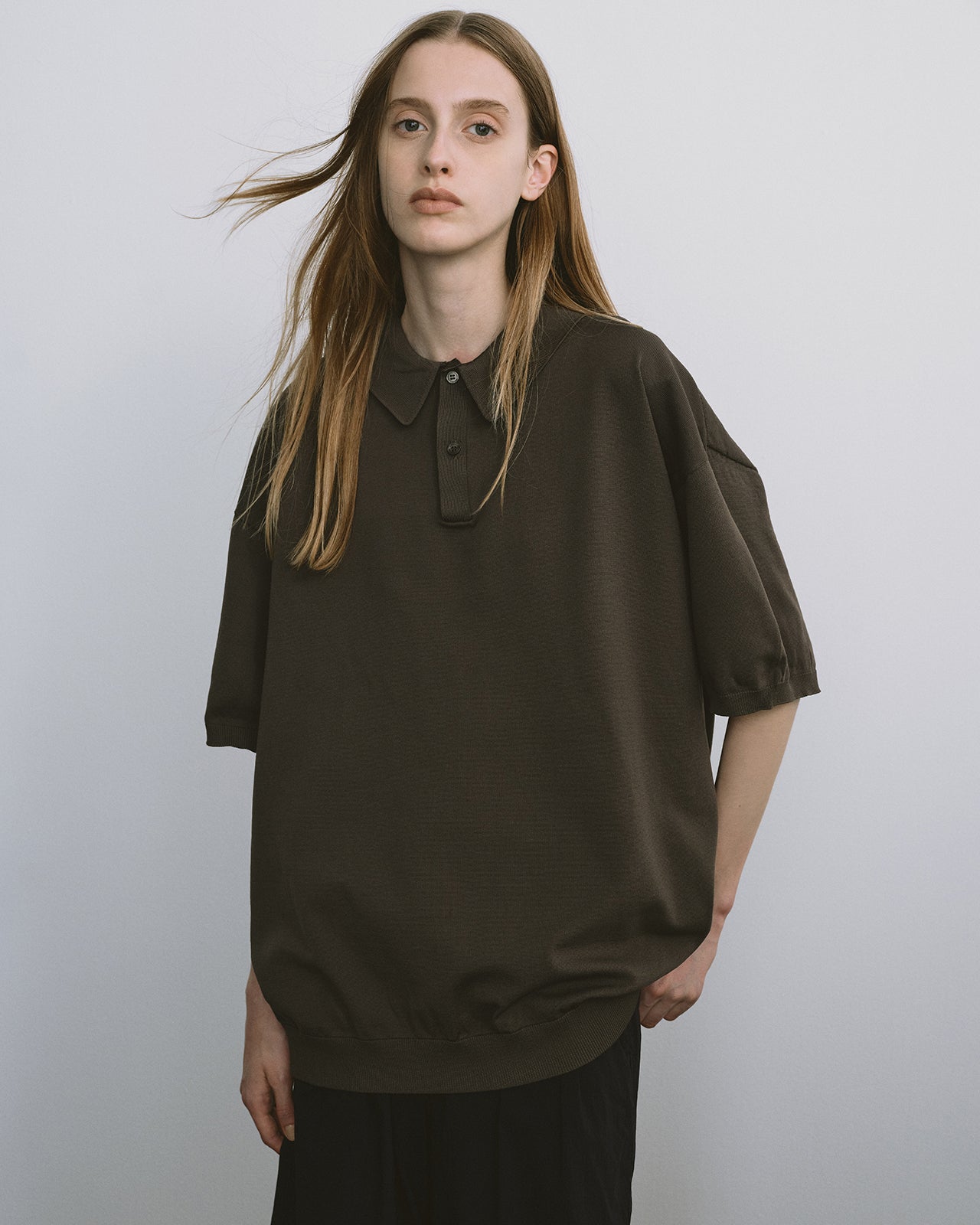 model：H187, B82, W70, H91, Lサイズ着用