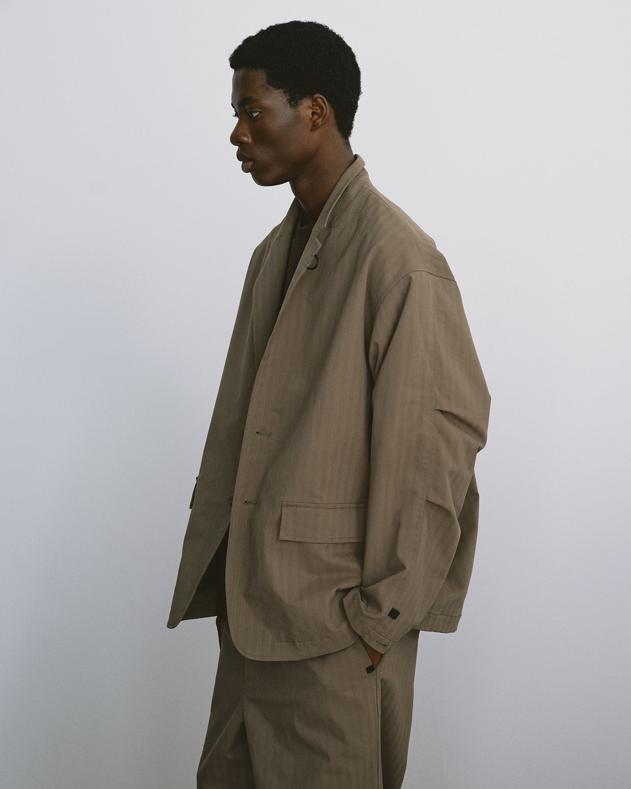 TECH LOOSE 2B JACKET HERRINGBONE – DAIWA PIER39