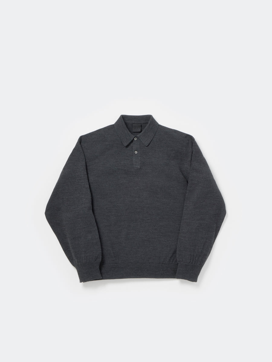 TECH KNIT POLO L/S Brewed Protein