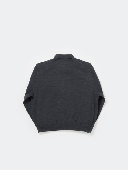 TECH KNIT POLO L/S Brewed Protein