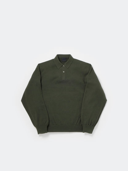 TECH KNIT POLO L/S Brewed Protein