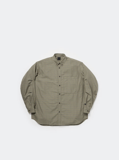 W's TECH BUTTON DOWN SHIRT L/S GREN PLAID