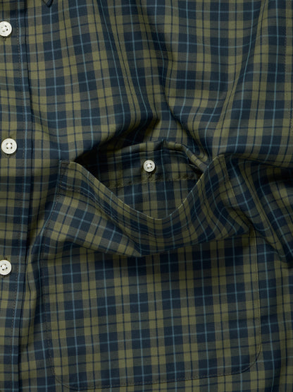 TECH BUTTON DOWN SHIRT L/S PLAIDS