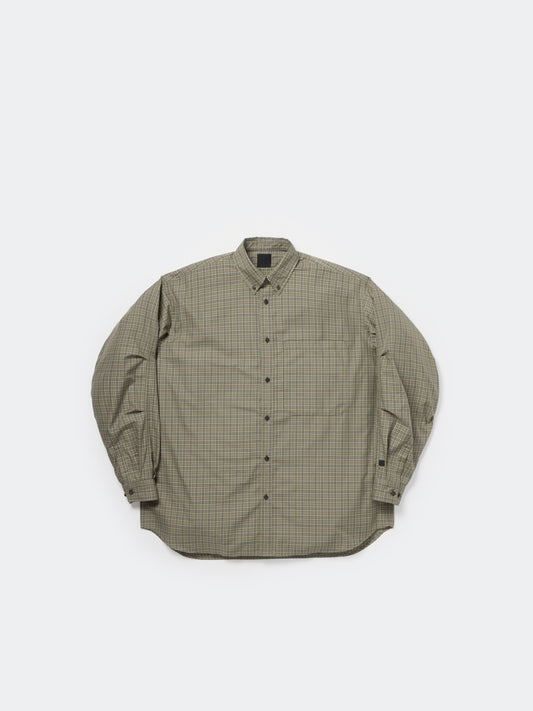 TECH BUTTON DOWN SHIRT L/S GREN PLAID