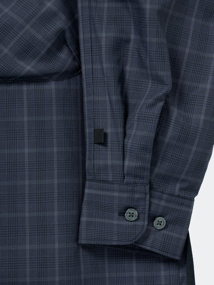 TECH SPORTS OPEN COLLAR SHIRT L/S NOVA CHECK
