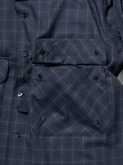 TECH SPORTS OPEN COLLAR SHIRT L/S NOVA CHECK