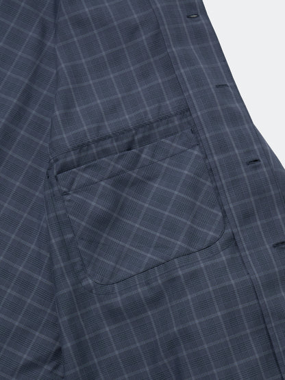 TECH SPORTS OPEN COLLAR SHIRT L/S NOVA CHECK