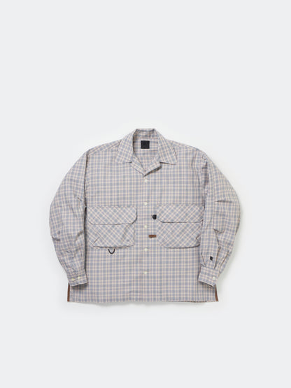 TECH SPORTS OPEN COLLAR SHIRT L/S NOVA CHECK