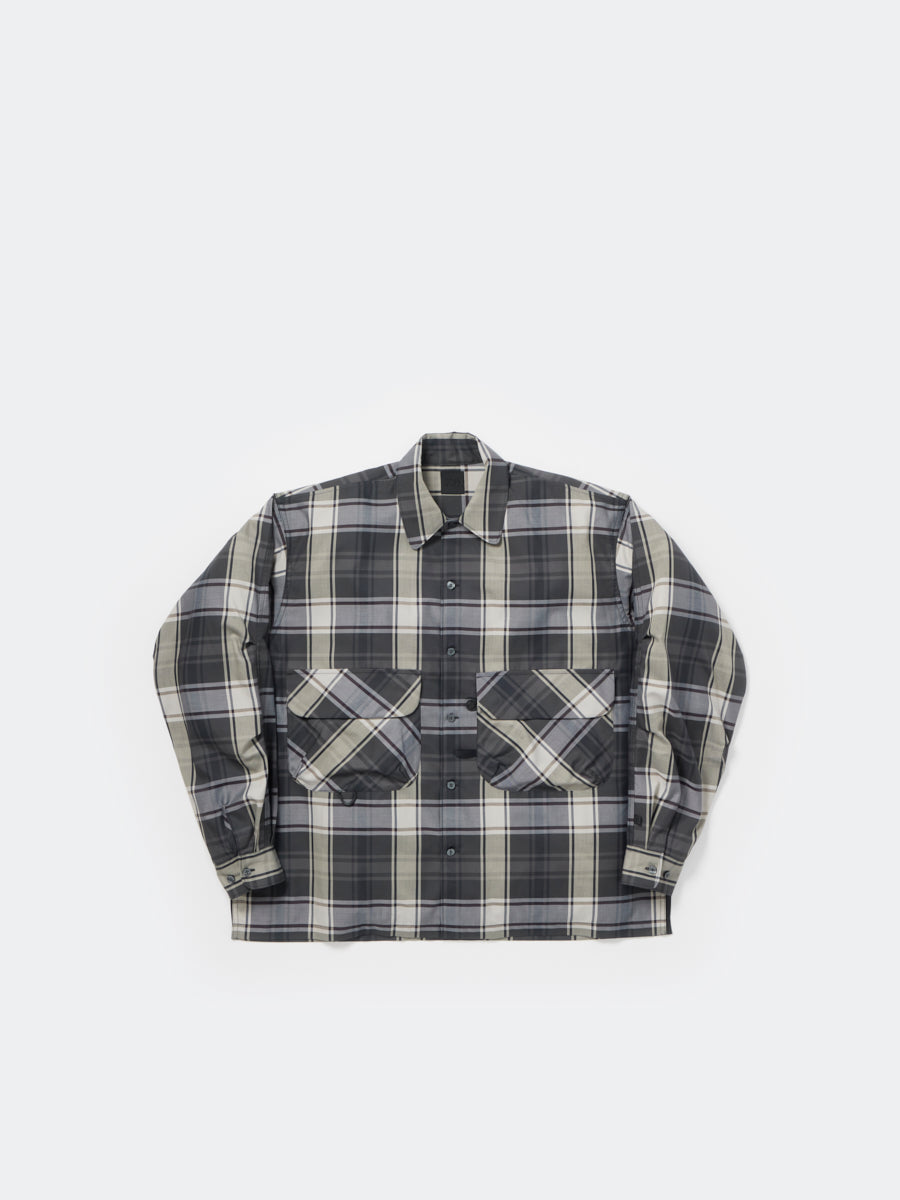 W's TECH SPORTS OPEN COLLAR SHIRT L/S BIG TARTAN – DAIWA PIER39