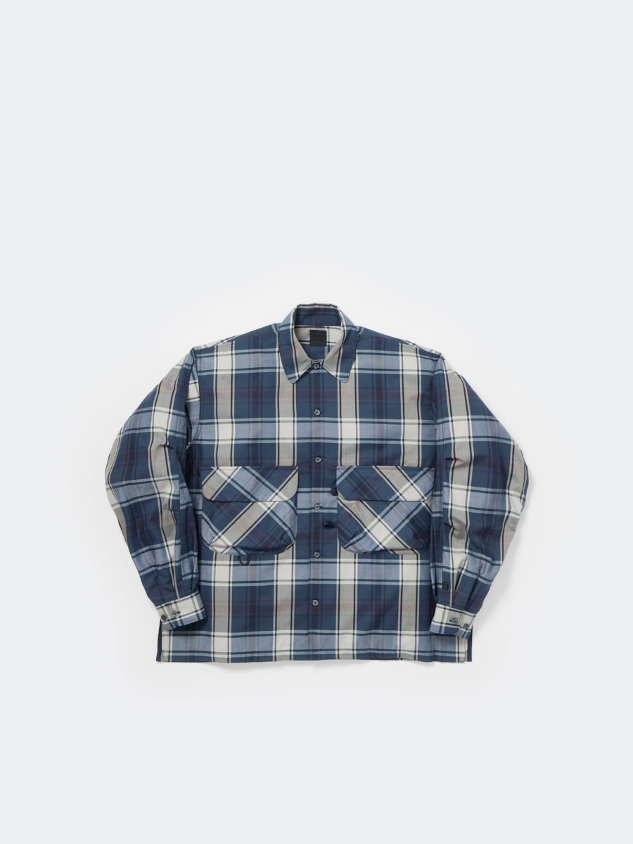 W's TECH SPORTS OPEN COLLAR SHIRT L/S BIG TARTAN – DAIWA PIER39