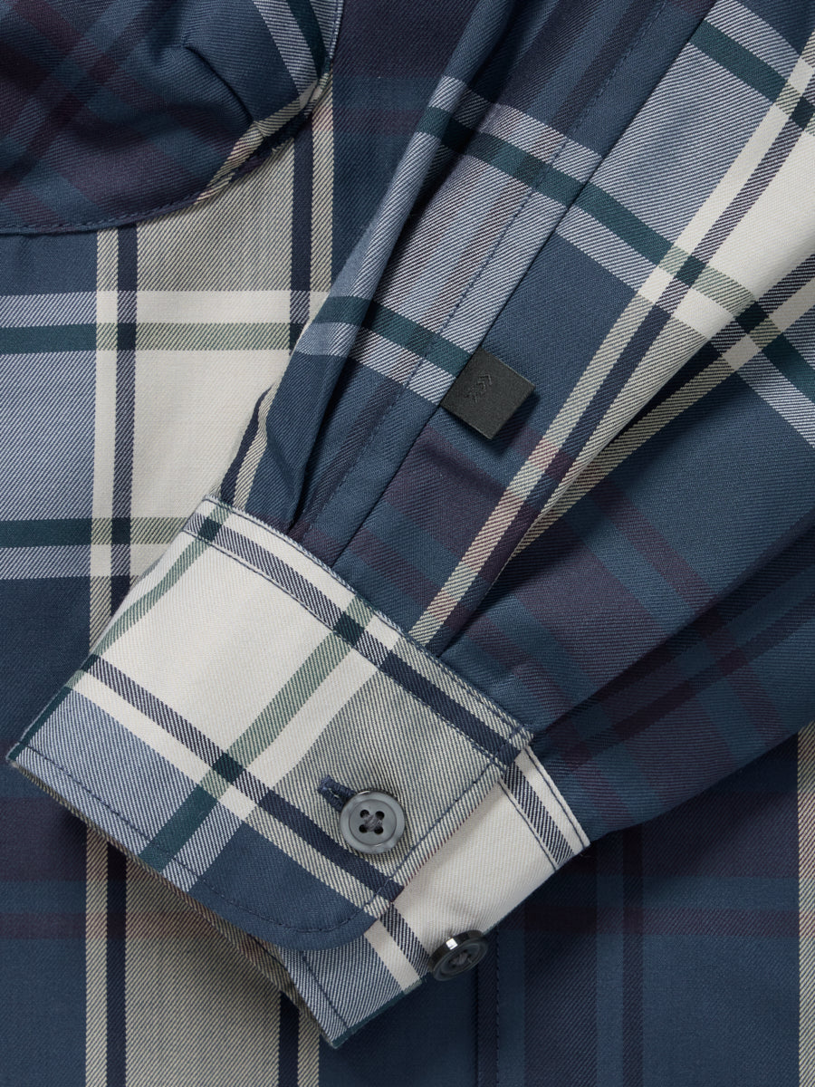 W's TECH SPORTS OPEN COLLAR SHIRT L/S BIG TARTAN – DAIWA PIER39