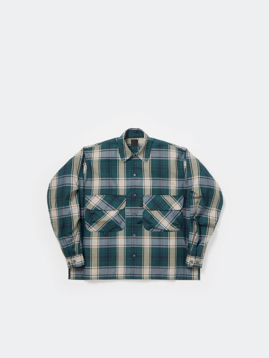 TECH SPORTS OPEN COLLAR SHIRT L/S BIG TARTAN – DAIWA PIER39