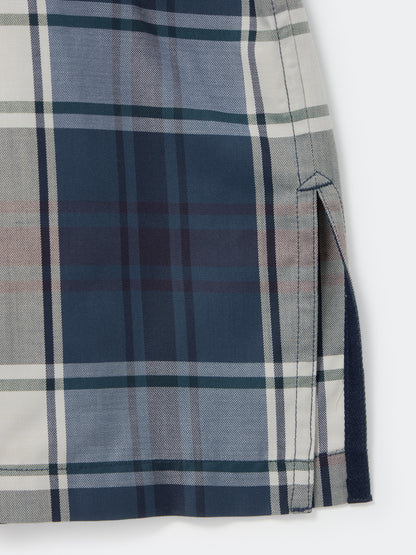 TECH SPORTS OPEN COLLAR SHIRT L/S BIG TARTAN