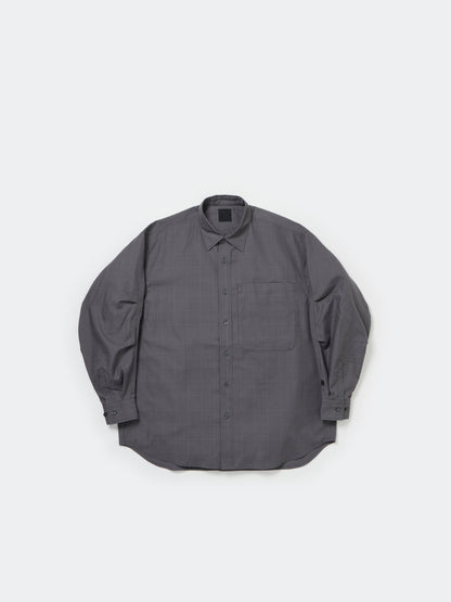 W's TECH REGULAR COLLAR SHIRT L/S GLEN CHECK