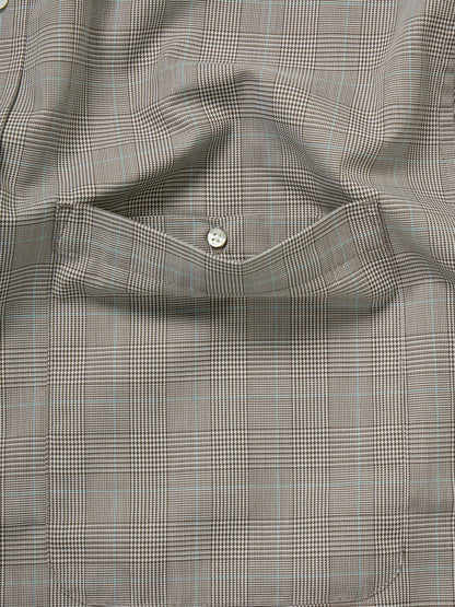 W's TECH REGULAR COLLAR SHIRT L/S GLEN CHECK