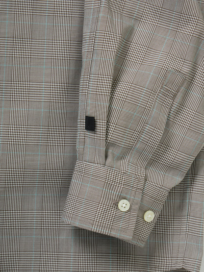 W's TECH REGULAR COLLAR SHIRT L/S GLEN CHECK