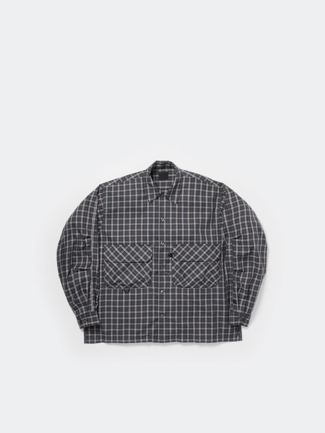W's TECH SPORTS OPEN COLLAR SHIRT L/S GREN PLAID