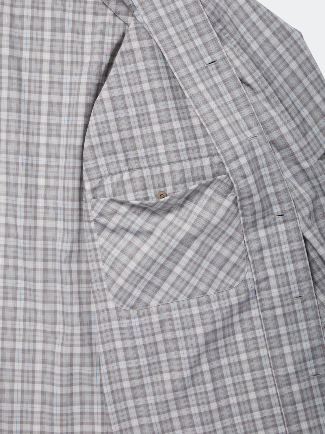 W's TECH SPORTS OPEN COLLAR SHIRT L/S GREN PLAID