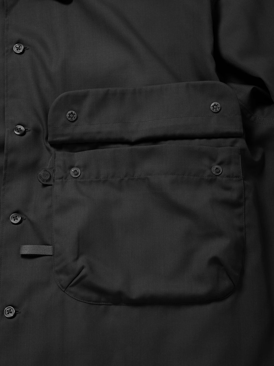 W's TECH SPORTS OPEN COLLAR SHIRT L/S SOLID