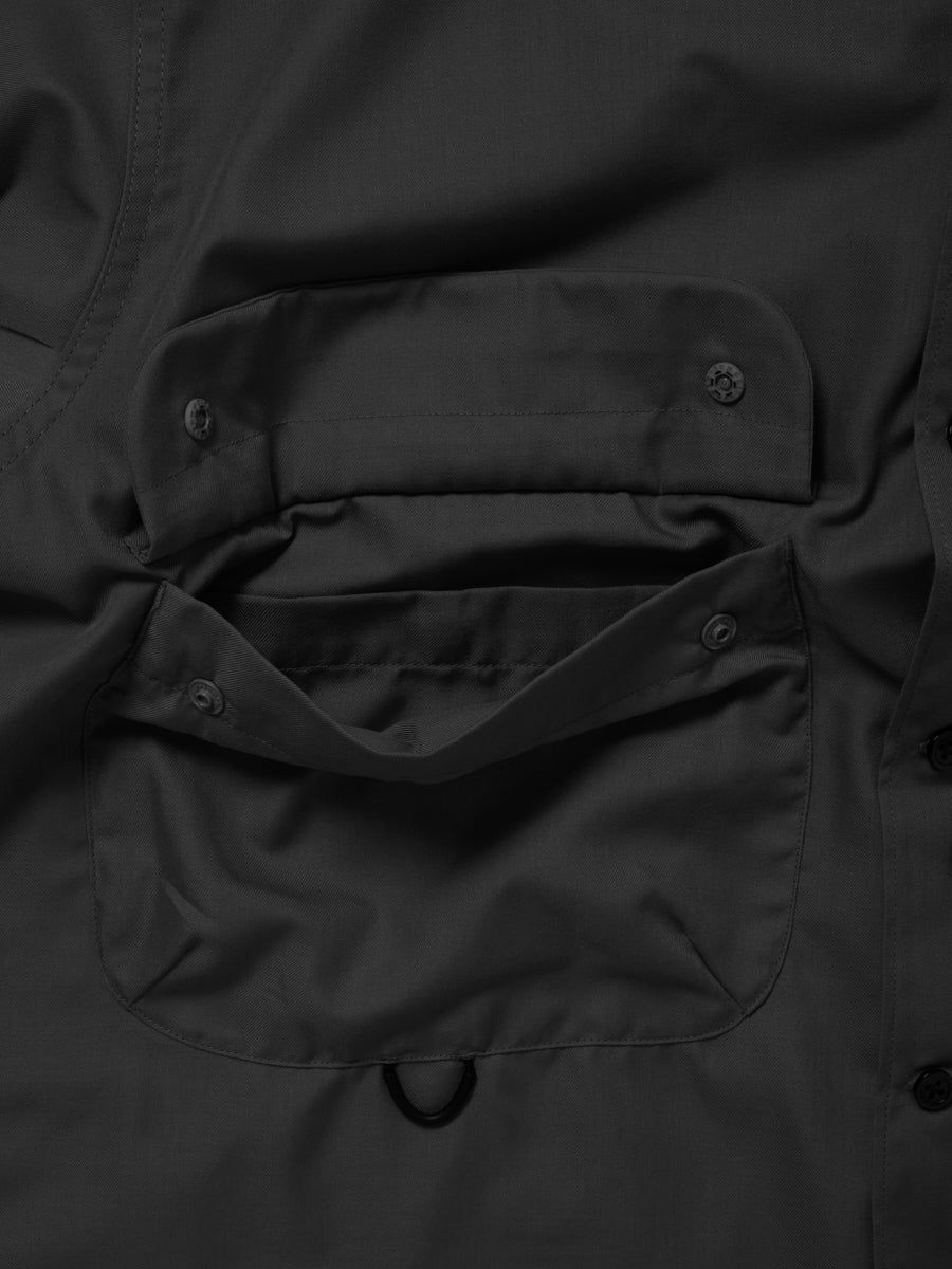 W's TECH SPORTS OPEN COLLAR SHIRT L/S SOLID