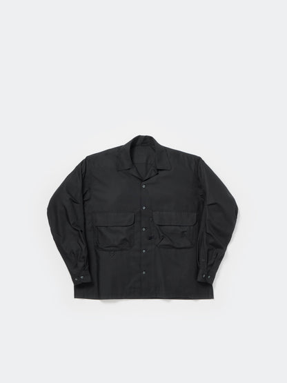 TECH SPORTS OPEN COLLAR SHIRT L/S SOLID