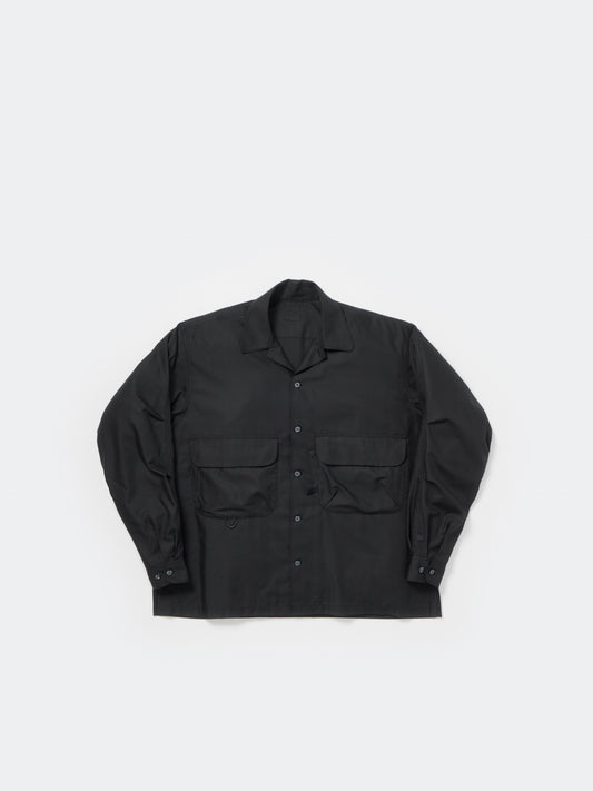 TECH SPORTS OPEN COLLAR SHIRT L/S SOLID
