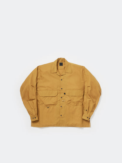 TECH SPORTS OPEN COLLAR SHIRT L/S SOLID