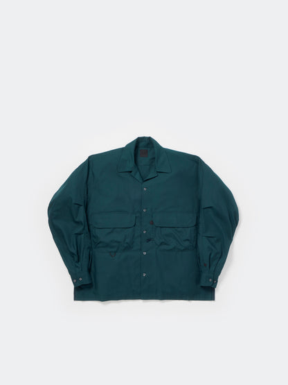 TECH SPORTS OPEN COLLAR SHIRT L/S SOLID