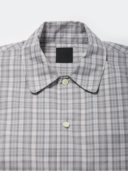 TECH SPORTS OPEN COLLAR SHIRT L/S GREN PLAID