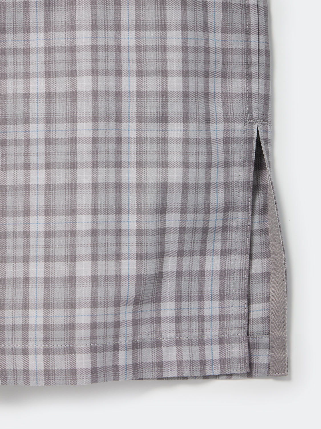TECH SPORTS OPEN COLLAR SHIRT L/S GREN PLAID