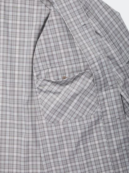 TECH SPORTS OPEN COLLAR SHIRT L/S GREN PLAID