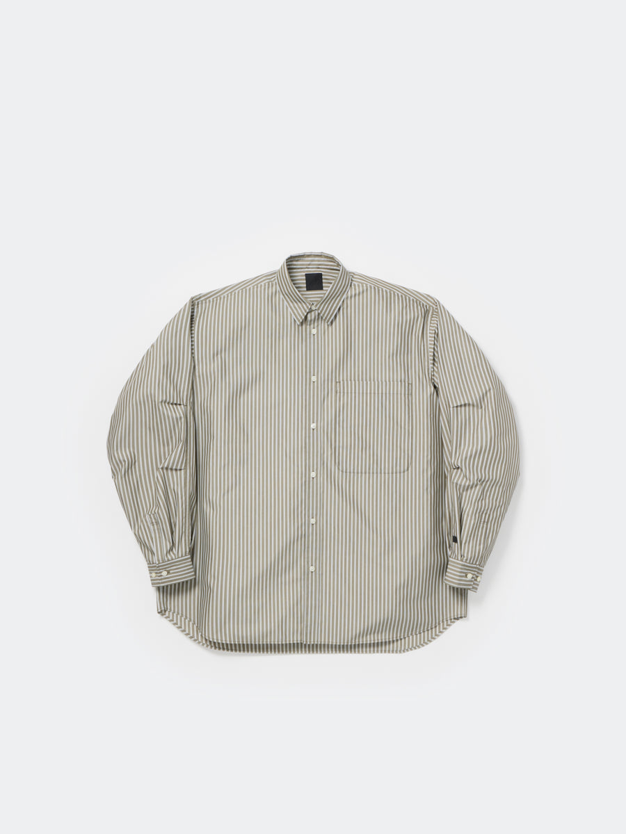 TECH REGULAR COLLAR SHIRT L/S STRIPE