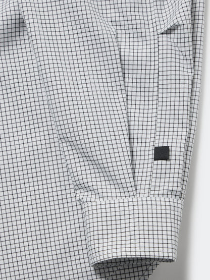 W's TECH REGULAR COLLAR SHIRT L/S GRAPH PLAID