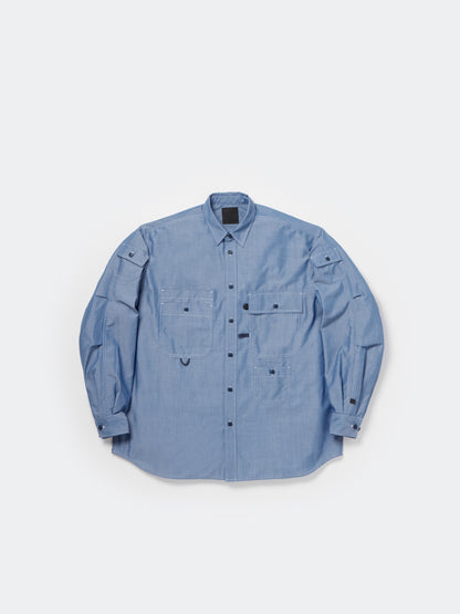 TECH MULTI POCKET CHAMBRAY SHIRT L/S