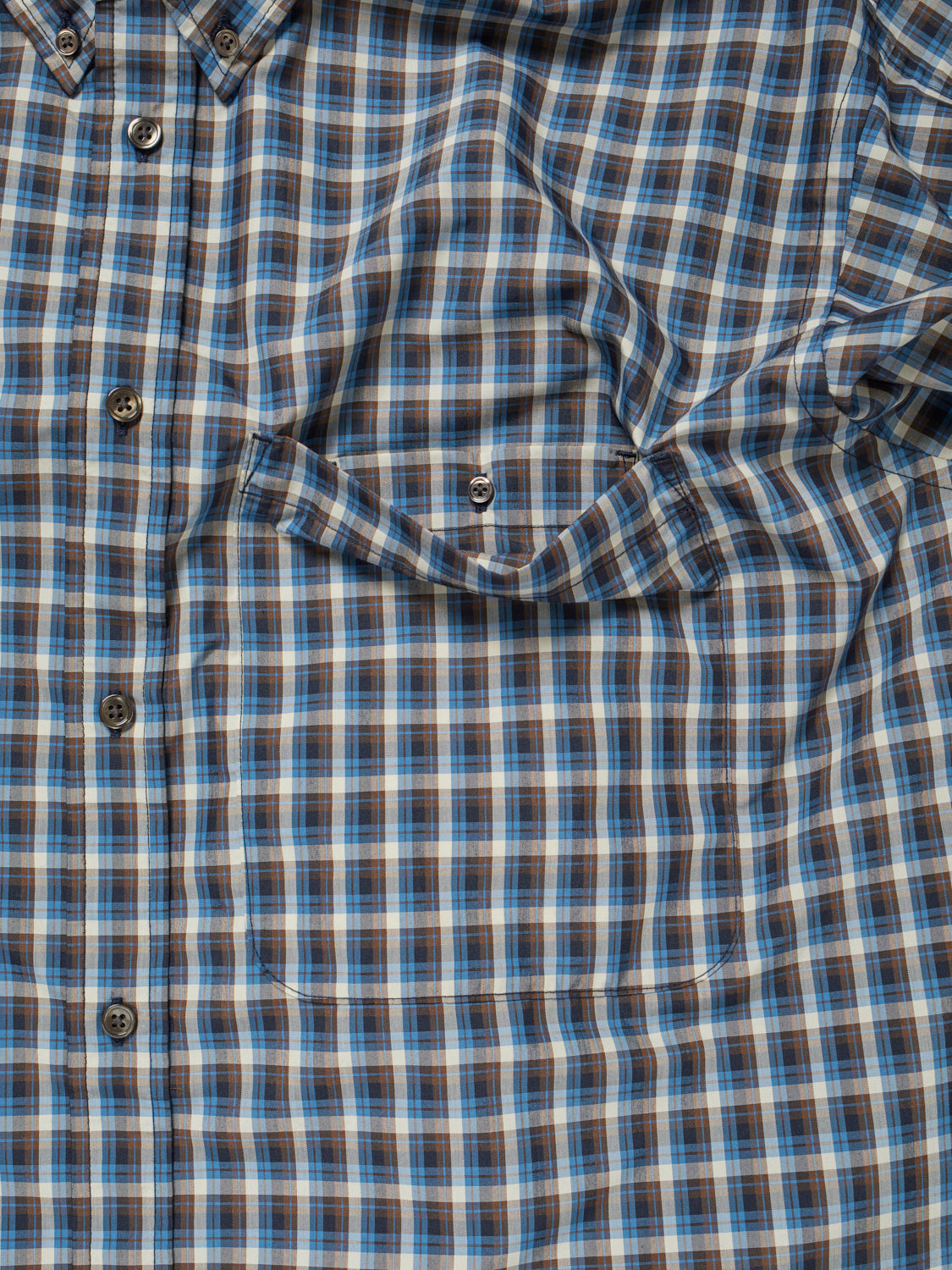 TECH BUTTON DOWN SHIRT L/S MINI PLAIDS