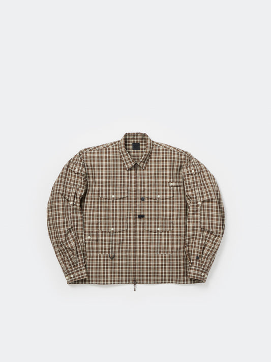 W's TECH ZIP ANGLER SHIRT L/S PLAIDS