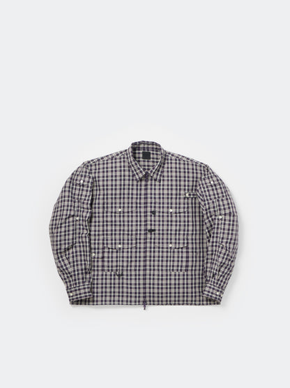W's TECH ZIP ANGLER SHIRT L/S PLAIDS